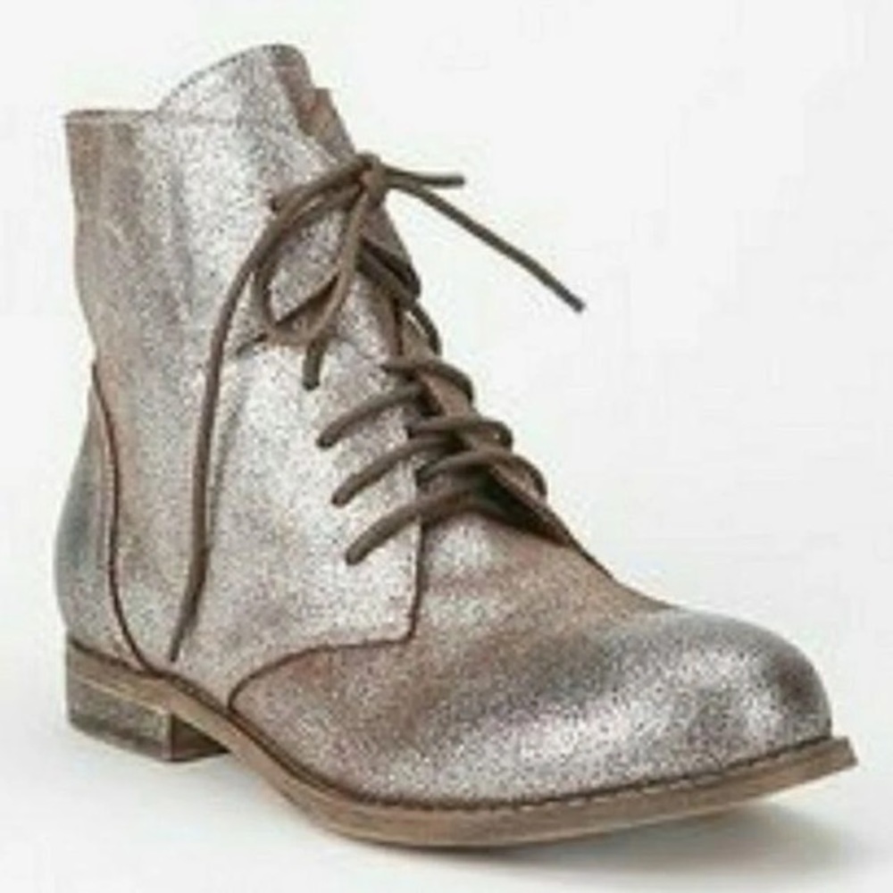 Urban Outfitters Silver Metallic Boots